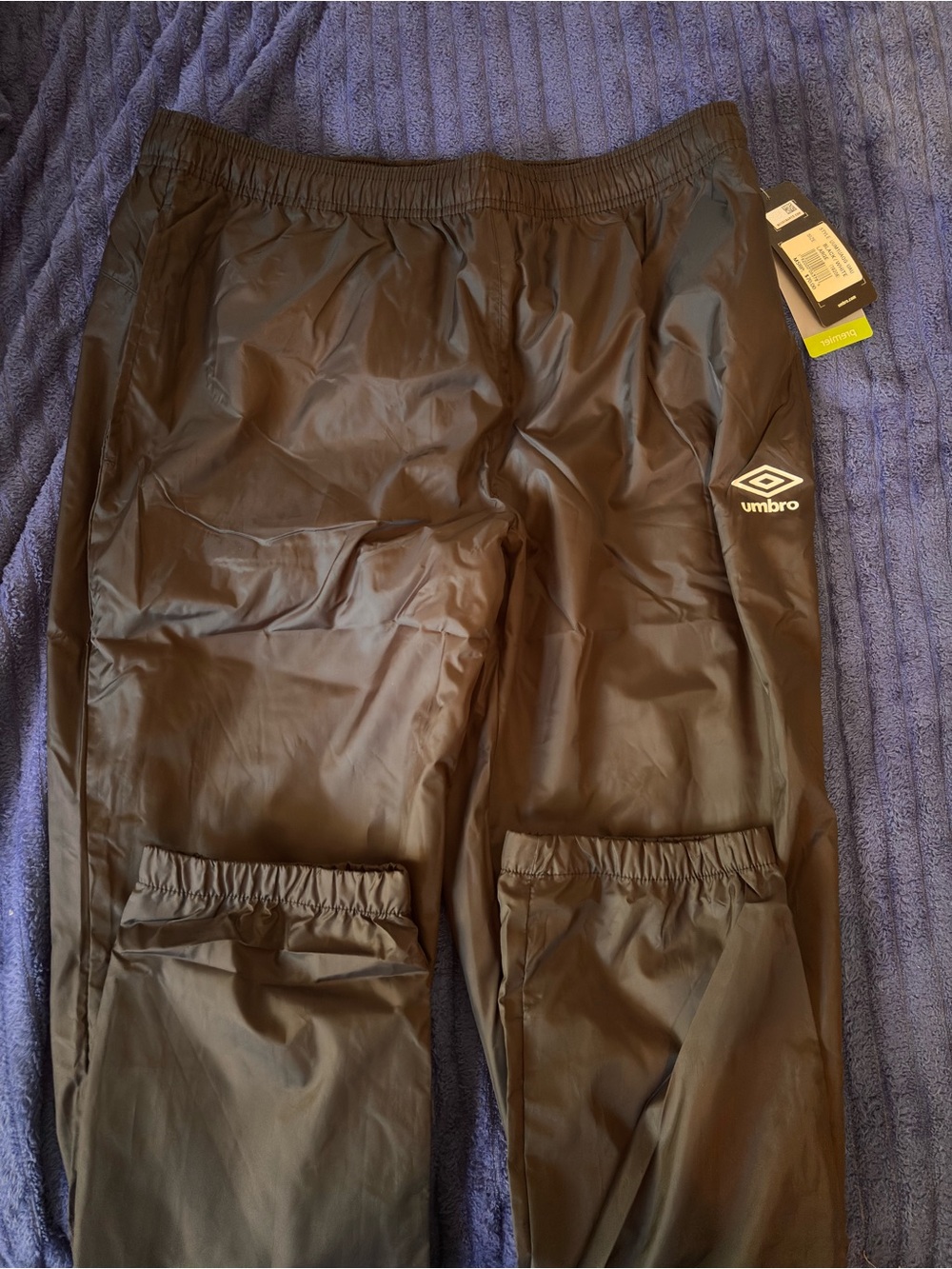 Umbro Black Athletic Windbreaker Pants